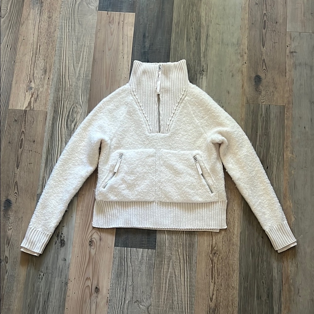 FLX Cozy Texture Quarter-Zip Pullover Sweater Size: XS